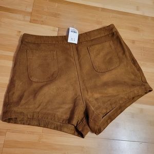 Hollister Suede high waisted shorts